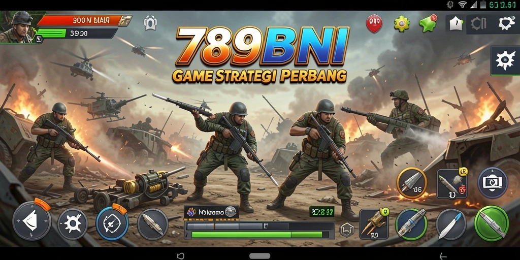 Tampilan gameplay yang intens dan strategi di medan perang.
