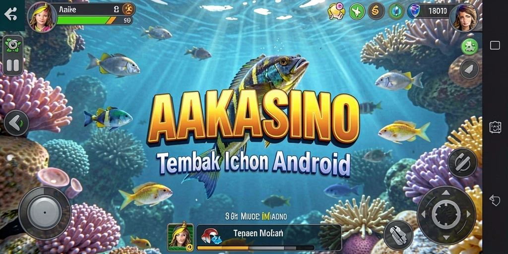 Gameplay AAKASINO menampilkan aksi tembak ikan yang seru dan mendebarkan.