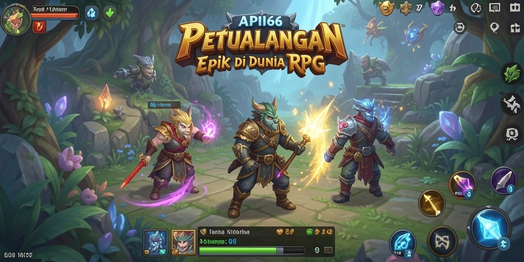 Tampilan gameplay RPG yang seru dan menantang di API66.