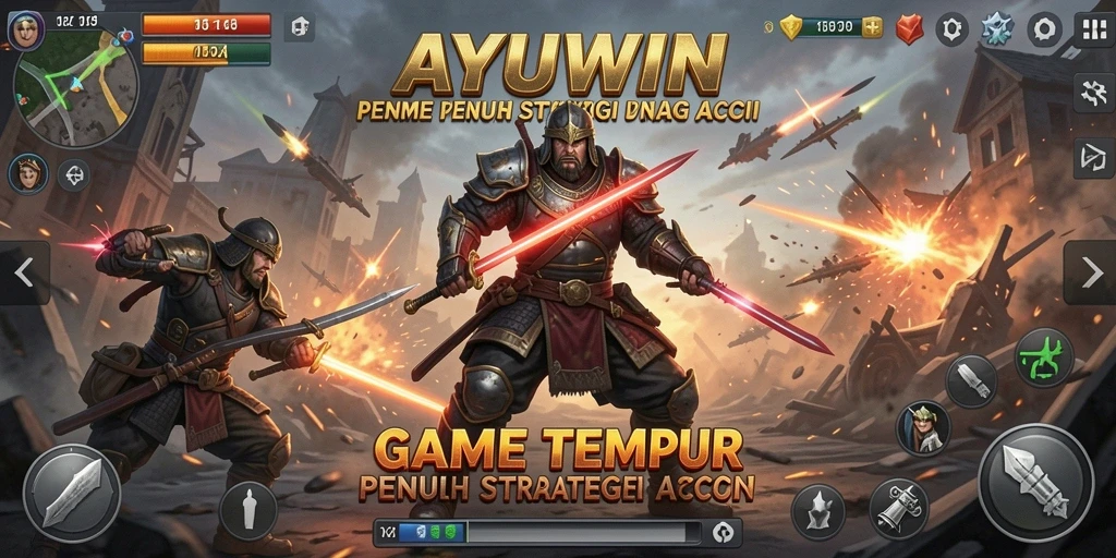 Tampilan gameplay AYUWIN yang intens dan menarik saat beraksi.