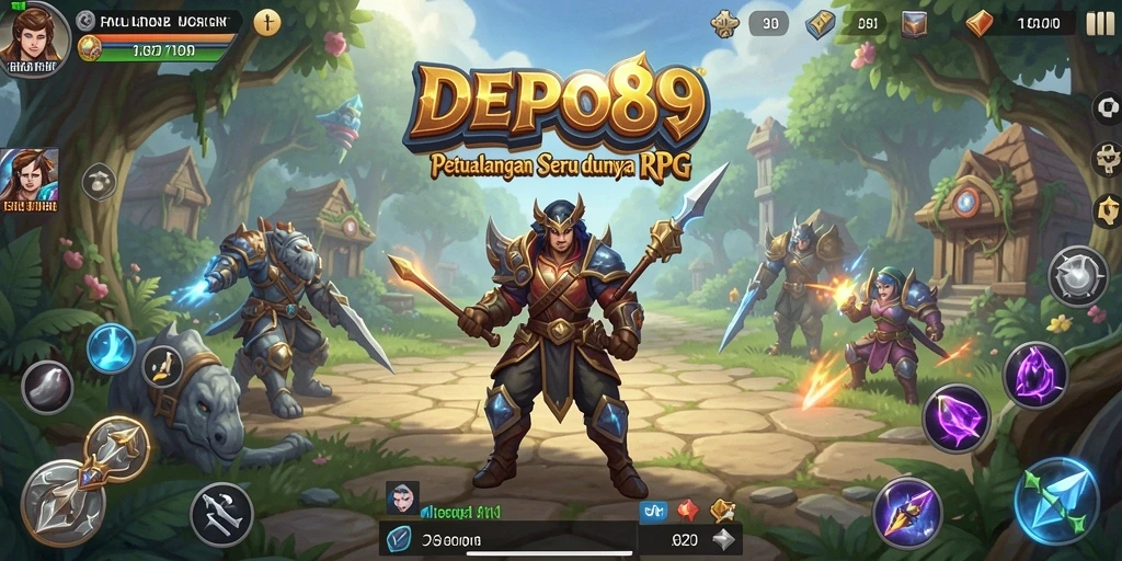 Screenshot gameplay DEPO89 menampilkan pertempuran seru dan karakter unik.