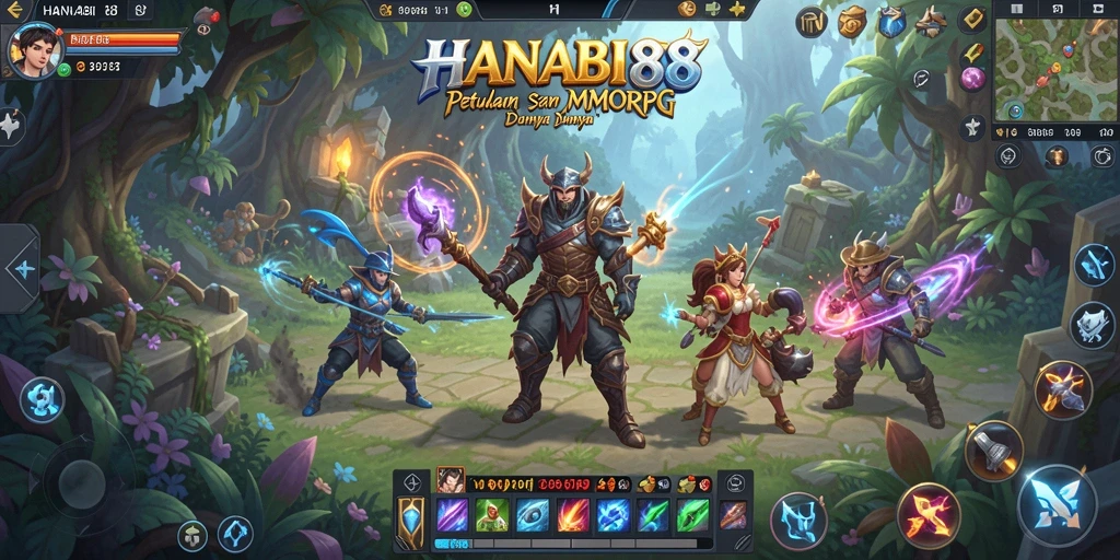 Tampilan gameplay yang menarik dan mendebarkan di dunia MMORPG.