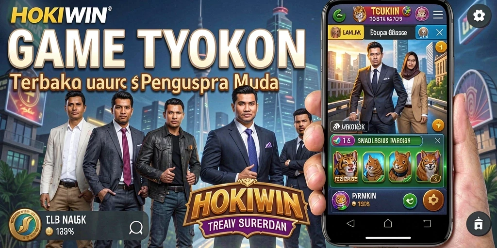 Tampilan gameplay HOKIWIN yang penuh strategi Tycoon.