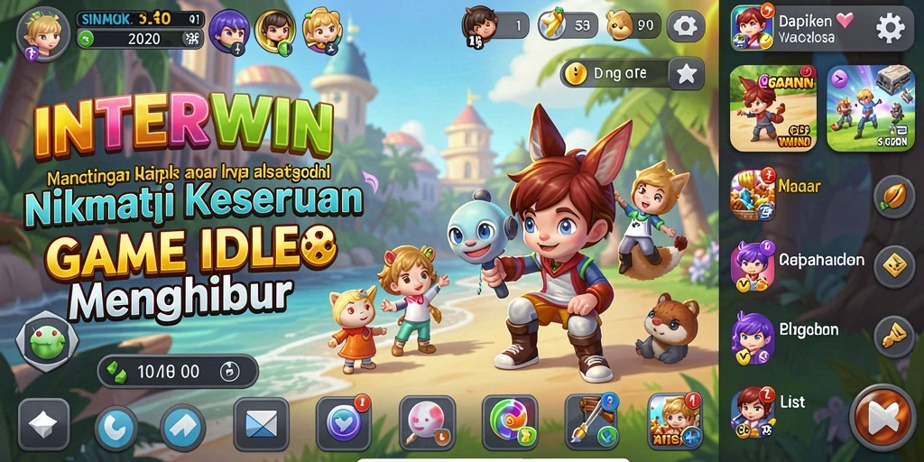 Tampilan gameplay INTERWIN yang menarik dan dinamis.