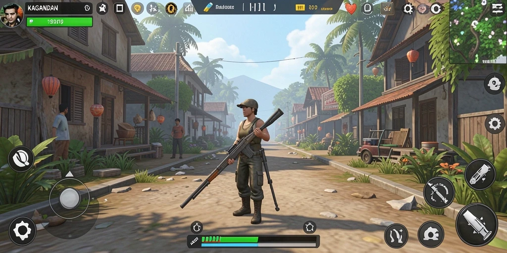 Tampilan gameplay KAGANDAN yang menarik dan interaktif.