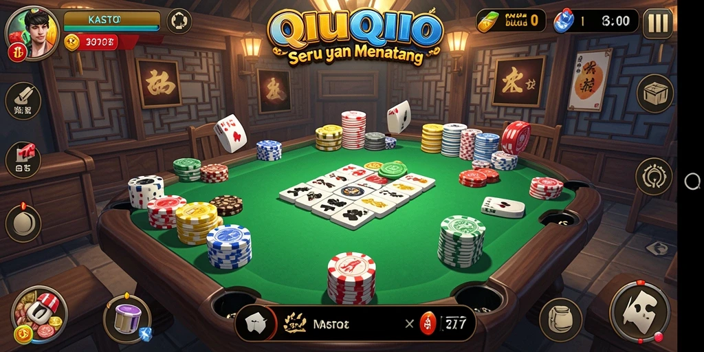 Tampilan menarik gameplay QiuQiu di KASTOTO.
