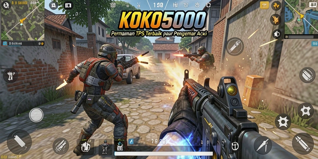 Tampilan gameplay KOKO5000 yang penuh aksi dan menarik.