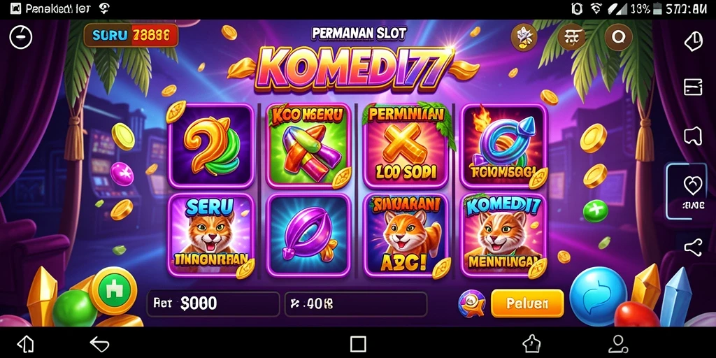 Gameplay Slot yang seru dan penuh warna di KOMEDI77.