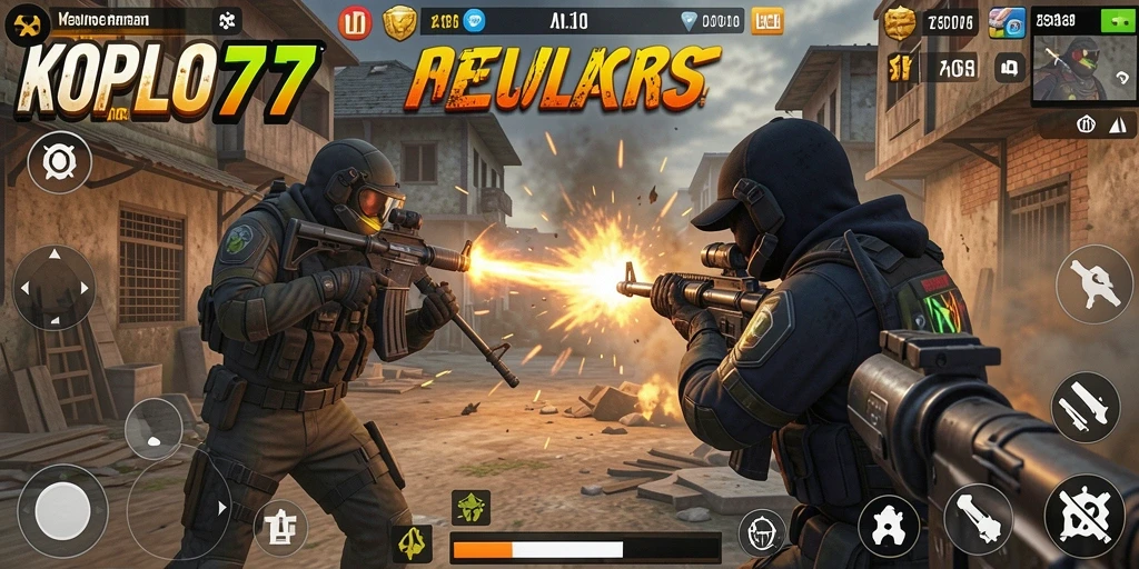 Tangkapan layar dari gameplay KOPLO77 yang mendebarkan.