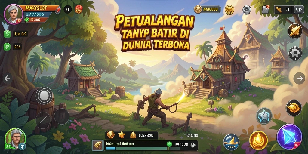 Tampilan gameplay <strong>MAXSLOT</strong> yang menakjubkan dalam dunia Open World.