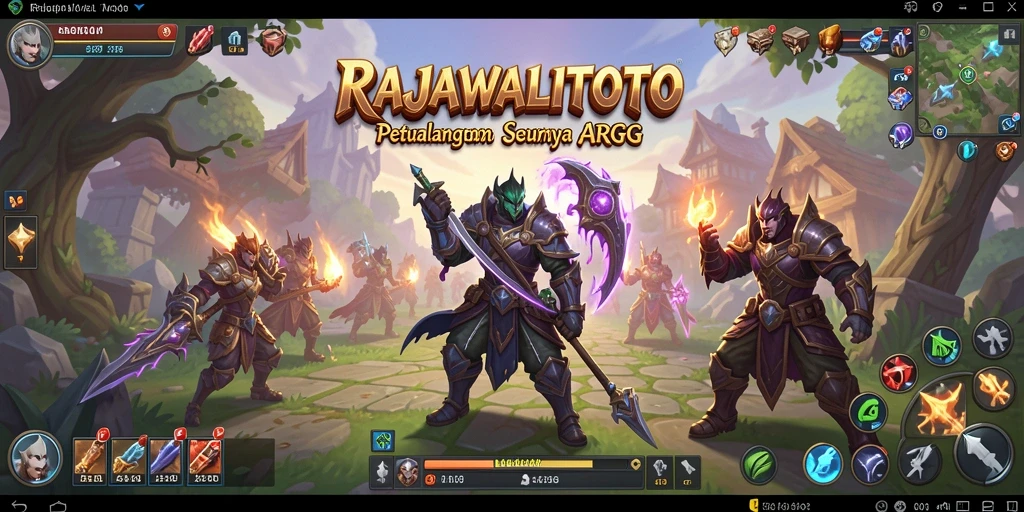 Tampilan seru dari gameplay yang penuh aksi di RAJAWALITOTO.