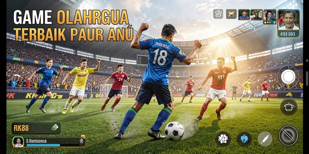 Tampilan menakjubkan dari gameplay RK88 dalam aksi olahraga.