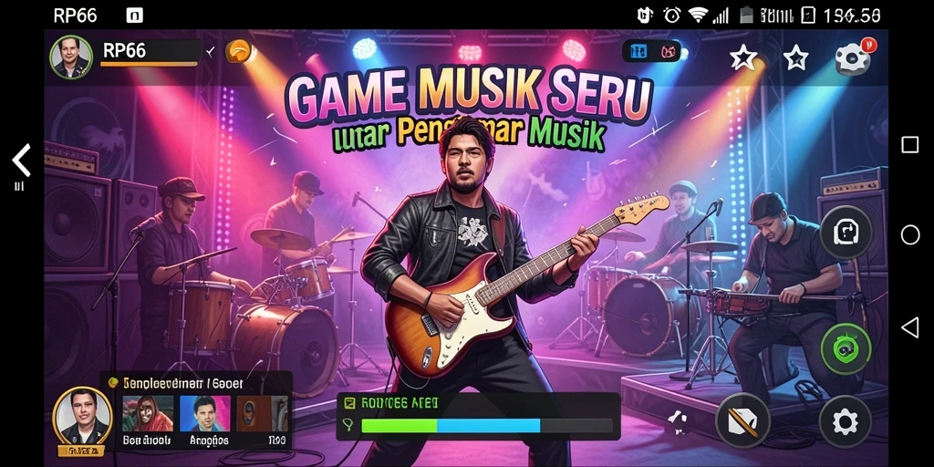 Gameplay RP66 menampilkan interaksi musik yang seru.