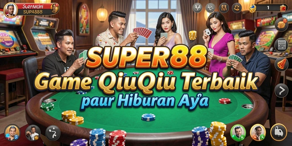 Tampilan gameplay QiuQiu yang seru dan menarik di SUPER88.