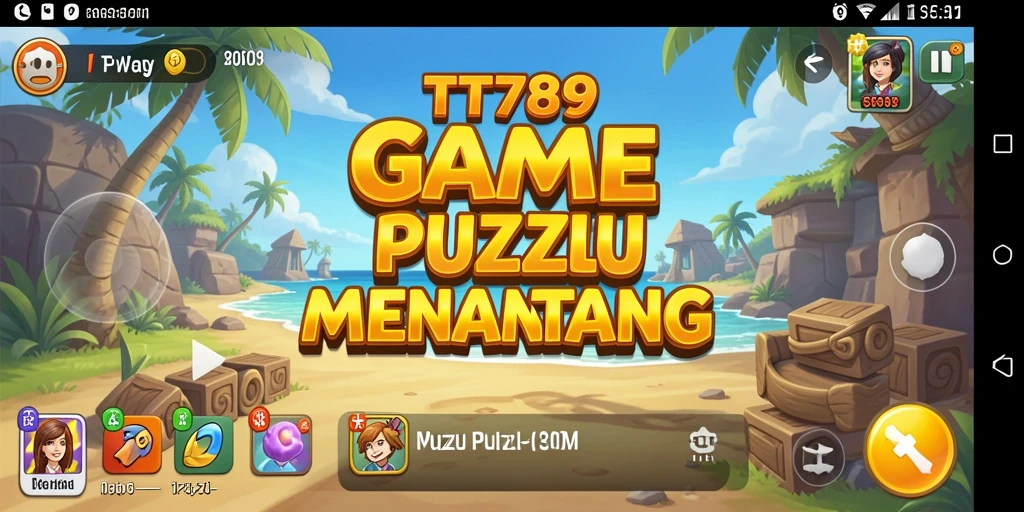 Screenshot utama TT789 menampilkan pemain menyelesaikan teka-teki yang menantang.