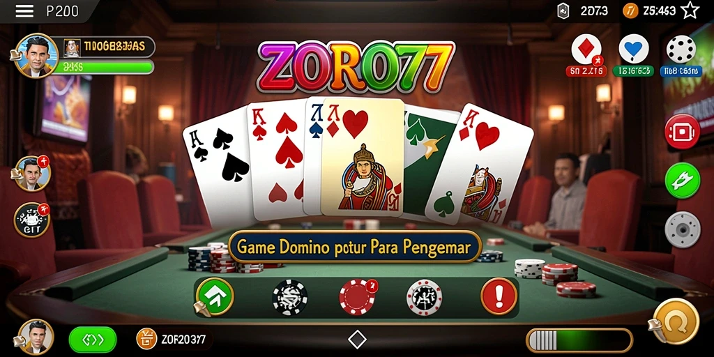 Tampilan gameplay ZORO77 yang menarik dan interaktif.